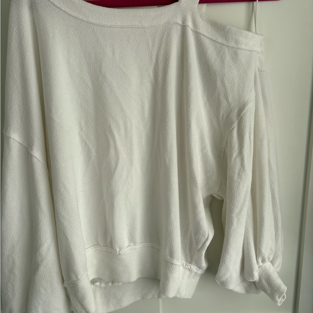 Cozy Off-Shoulder White Sweater